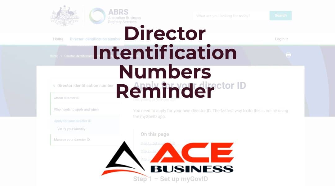 Director ID’s reminder